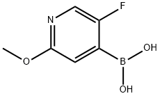 5-FLUORO-2-METHOXYPYRIDINE-4-BORONIC ACID Struktur