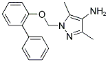 1-(BIPHENYL-2-YLOXYMETHYL)-3,5-DIMETHYL-1 H-PYRAZOL-4-YLAMINE Struktur