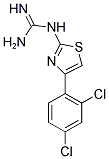 N-[4-(2,4-DICHLORO-PHENYL)-THIAZOL-2-YL]-GUANIDINE Struktur