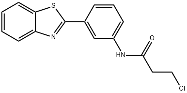 N-[3-(1,3-BENZOTHIAZOL-2-YL)PHENYL]-3-CHLOROPROPANAMIDE Struktur