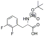 (S)-2-TERT-BUTOXYCARBONYLAMINO-3-(2,3-DIFLUORO-PHENYL)-PROPIONIC ACID Struktur