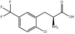 2-CHLORO-5-(TRIFLUOROMETHYL)-DL-PHENYLALANINE Struktur