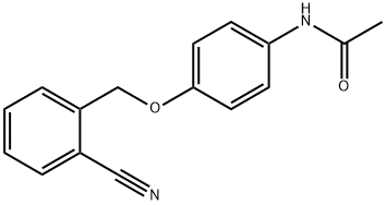 N-(4-[(2-CYANOBENZYL)OXY]PHENYL)ACETAMIDE Struktur