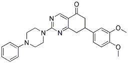 7-(3,4-DIMETHOXYPHENYL)-2-(4-PHENYLPIPERAZIN-1-YL)-7,8-DIHYDROQUINAZOLIN-5(6H)-ONE Struktur