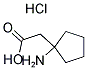 1-AMINOCYCLOPENTANEACETIC ACID HYDROCHLORIDE Struktur