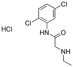 N-(2,5-DICHLOROPHENYL)-2-(ETHYLAMINO)ACETAMIDE HYDROCHLORIDE Struktur