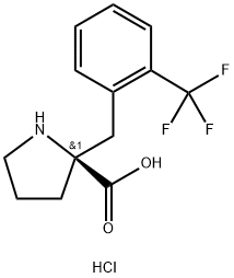 (S)-ALPHA-(2-TRIFLUOROMETHYLBENZYL)PROLINE HCL Struktur