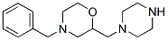 4-BENZYL-2-PIPERAZIN-1-YLMETHYL-MORPHOLINE Struktur