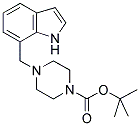 4-(1H-INDOL-7-YLMETHYL)-PIPERAZINE-1-CARBOXYLIC ACID TERT-BUTYL ESTER Struktur