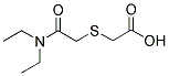 [[2-(DIETHYLAMINO)-2-OXOETHYL]THIO]ACETIC ACID Struktur