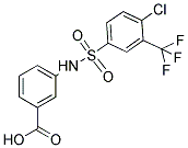 3-(4-CHLORO-3-TRIFLUOROMETHYLPHENYLSULFONAMIDO)BENZOIC ACID Struktur