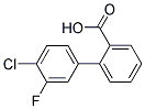 4'-CHLORO-3'-FLUORO[1,1'-BIPHENYL]-2-CARBOXYLIC ACID Struktur