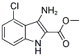 3-AMINO-4-CHLORO-1H-INDOLE-2-CARBOXYLIC ACID METHYL ESTER Struktur