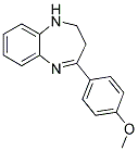 4-(4-METHOXY-PHENYL)-2,3-DIHYDRO-1H-BENZO[B][1,4]DIAZEPINE Struktur