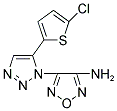 3-AMINE-4-[5-(5-CHLORO-2-THIENYL)-1H-1,2,3-TRIAZOL-1-YL]-1,2,5-OXADIAZOLE Struktur