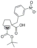 BOC-(R)-ALPHA-(3-NITROBENZYL)-PROLINE Struktur