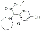 (4-HYDROXY-PHENYL)-(2-OXO-AZEPAN-1-YL)-ACETIC ACID ETHYL ESTER Struktur