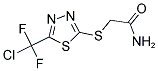 2-((5-[CHLORO(DIFLUORO)METHYL]-1,3,4-THIADIAZOL-2-YL)SULFANYL)ACETAMIDE Struktur