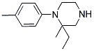 2-ETHYL-2-METHYL-1-(4-METHYLPHENYL)PIPERAZINE Struktur