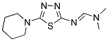 N,N-DIMETHYL-N'-(5-PIPERIDIN-1-YL-1,3,4-THIADIAZOL-2-YL)IMIDOFORMAMIDE Struktur