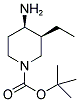 TERT-BUTYL CIS-4-AMINO-3-ETHYLPIPERIDINE-1-CARBOXYLATE Struktur