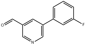 5-(3-FLUOROPHENYL)NICOTINALDEHYDE Struktur