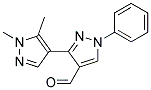 1',5'-DIMETHYL-1-PHENYL-1 H ,1' H-[3,4']BIPYRAZOLYL-4-CARBALDEHYDE Struktur