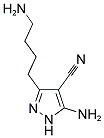 5-AMINO-3-(4-AMINOBUTYL)-1H-PYRAZOLE-4-CARBONITRILE Struktur