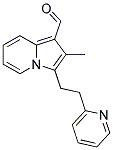 2-METHYL-3-(2-PYRIDIN-2-YLETHYL)INDOLIZINE-1-CARBALDEHYDE Struktur