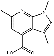 1,3,6-TRIMETHYL-1H-PYRAZOLO[3,4-B]PYRIDINE-4-CARBOXYLIC ACID Struktur