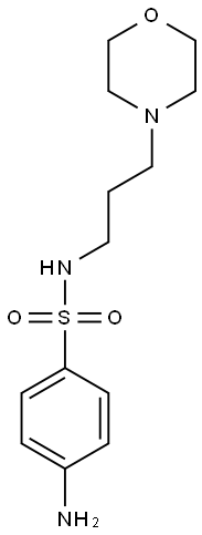 4-AMINO-N-(3-MORPHOLIN-4-YLPROPYL)BENZENESULFONAMIDE Struktur