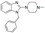 1-BENZYL-2-(4-METHYL-PIPERAZIN-1-YL)-1H-BENZOIMIDAZOLE Struktur