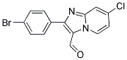 2-(4-BROMOPHENYL)-7-CHLOROIMIDAZO[1,2-A]PYRIDINE-3-CARBALDEHYDE Struktur