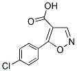 5-(4-CHLORO-PHENYL)-ISOXAZOLE-4-CARBOXYLIC ACID Struktur