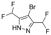 4-BROMO-3,5-BIS-DIFLUOROMETHYL-1H-PYRAZOLE Struktur