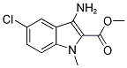 3-AMINO-5-CHLORO-1-METHYL-1H-INDOLE-2-CARBOXYLIC ACID METHYL ESTER Struktur