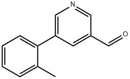 5-(2-METHYLPHENYL)NICOTINALDEHYDE Struktur