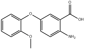 2-AMINO-5-(2-METHOXYPHENOXY)BENZOIC ACID Struktur