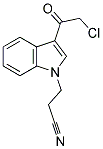 3-[3-(CHLOROACETYL)-1H-INDOL-1-YL]PROPANENITRILE Struktur