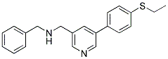 N-BENZYL([4-(ETHYLTHIO)PHENYL]PYRIDIN-3-YL)METHANAMINE Struktur