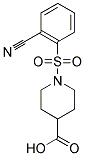 1-[(2-CYANOPHENYL)SULFONYL]PIPERIDINE-4-CARBOXYLIC ACID Struktur