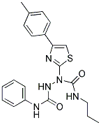 N~1~-PROPYL-1-[4-(4-METHYLPHENYL)-1,3-THIAZOL-2-YL]-N~2~-PHENYL-1,2-HYDRAZINEDICARBOXAMIDE Struktur