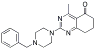 2-(4-BENZYLPIPERAZIN-1-YL)-4-METHYL-7,8-DIHYDROQUINAZOLIN-5(6H)-ONE Struktur