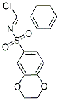 2,3-DIHYDRO-BENZO[1,4]DIOXINE-6-SULFONIC ACID CHLORO-PHENYL-METHYLENEAMIDE Struktur