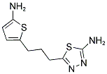 5-[3-(5-AMINO-2-THIENYL)PROPYL]-1,3,4-THIADIAZOL-2-AMINE Struktur