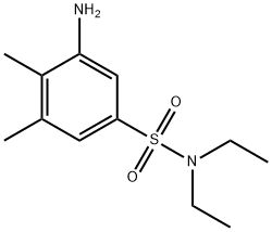 3-AMINO-N,N-DIETHYL-4,5-DIMETHYLBENZENESULFONAMIDE Struktur