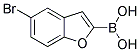 (5-BROMO-1-BENZOFURAN-2-YL)BORONIC ACID Struktur