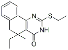 5-ETHYL-2-(ETHYLTHIO)-5-METHYL-5,6-DIHYDROBENZO[H]QUINAZOLIN-4(3H)-ONE Struktur