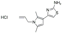 4-(1-ALLYL-2,5-DIMETHYL-1H-PYRROL-3-YL)-1,3-THIAZOL-2-AMINE HYDROCHLORIDE Struktur