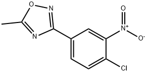 3-(4-CHLORO-3-NITRO-PHENYL)-5-METHYL-[1,2,4]OXADIAZOLE Struktur